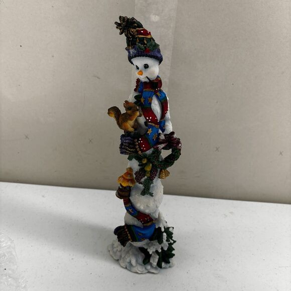 Vintage Lenox 2000 Winter Companion Pencil Snowman Christmas 12" Tall 3.5" Base - Picture 1 of 6